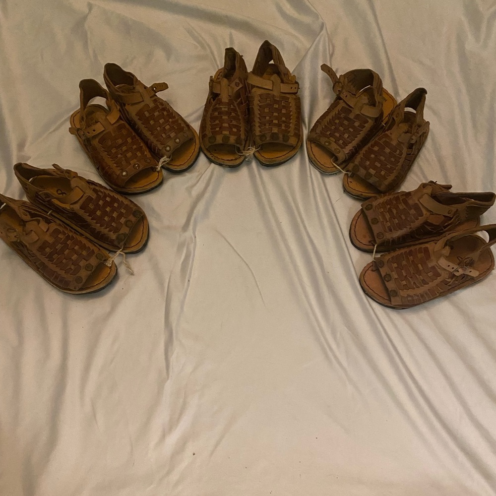 Kid’s Huarache Handmade Mexican Sandals Genuine Leather Traditional Sandalias 7